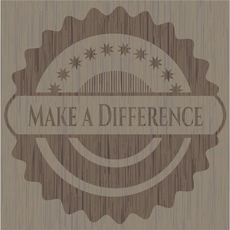 Make a Difference realistic wood emblem