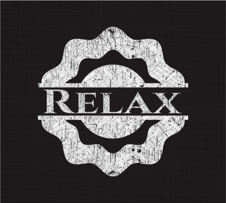 Relax chalkboard emblem