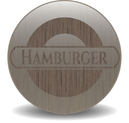 Hamburger wood signboards