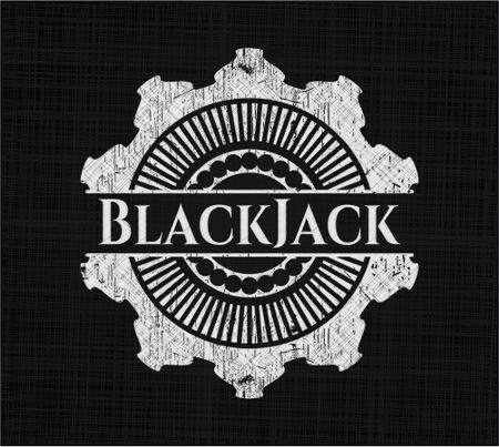 BlackJack chalkboard emblem