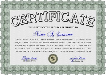 certificate template eps10 jpg of achievement diploma vector illustration design completion