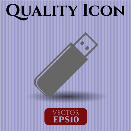 flash drive icon vector symbol flat eps jpg app web