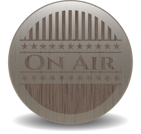 On Air wood icon or emblem