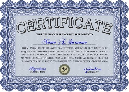 certificate template eps10 jpg of achievement diploma vector illustration design completion