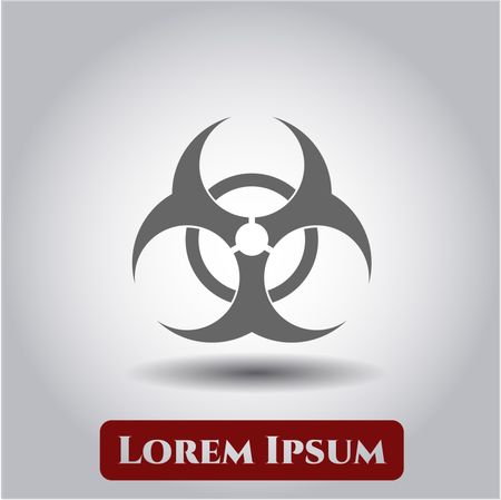 biohazard icon vector symbol flat eps jpg app web concept