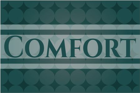 Comfort colorful banner