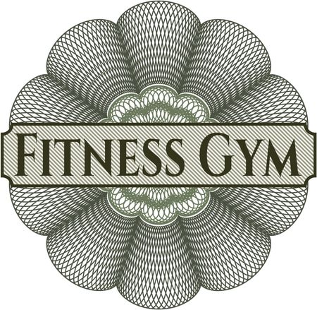 Fitness Gym abstract linear rosette