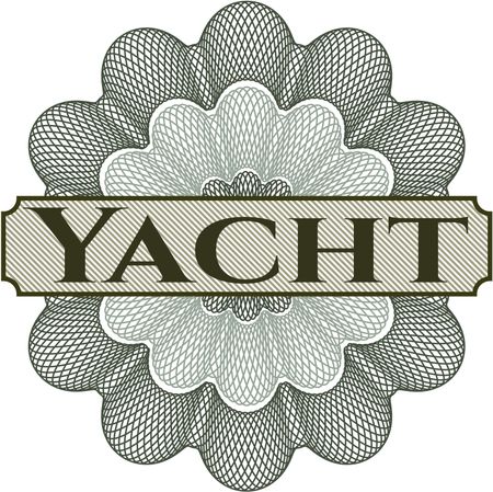 Yacht abstract linear rosette