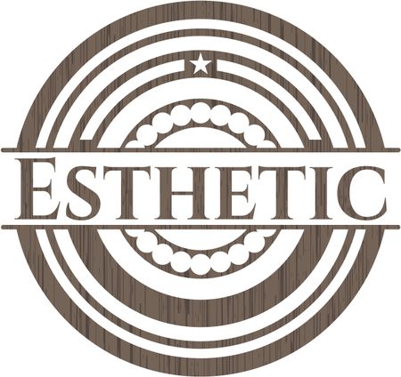 Esthetic wood emblem. Retro