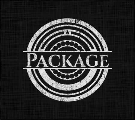 Package chalkboard emblem