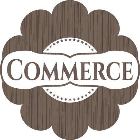 Commerce wooden signboards