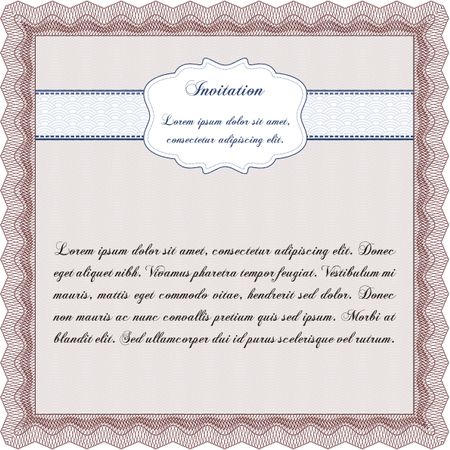 Formal invitation template. Customizable, Easy to edit and change colors. Excellent design. Complex background. 