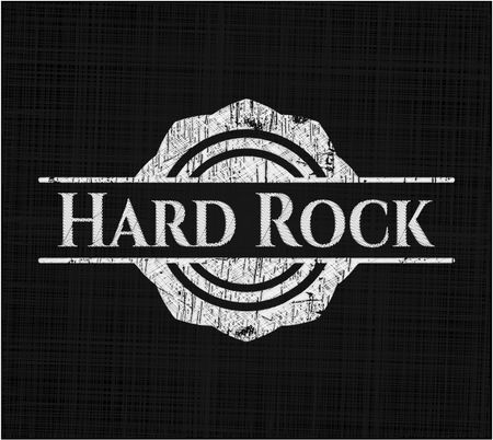 Hard Rock written on a blackboard