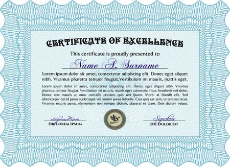 certificate template eps10 jpg of achievement diploma vector illustration design completion