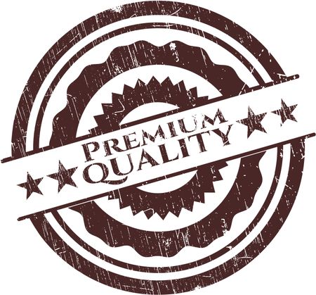 Premium Quality rubber seal with grunge texture