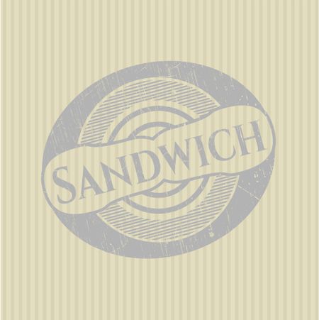 Sandwich grunge stamp