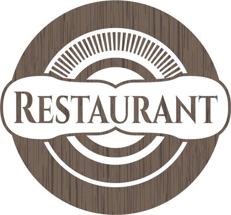 Restaurant wooden signboards