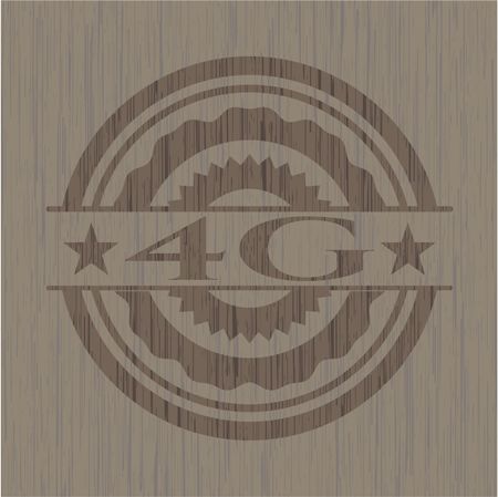 4G wooden emblem
