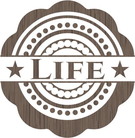 Life wooden emblem