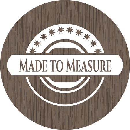 Made to Measure retro wood emblem