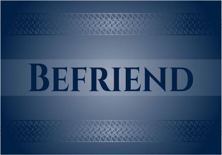 Befriend colorful card, banner or poster with nice design