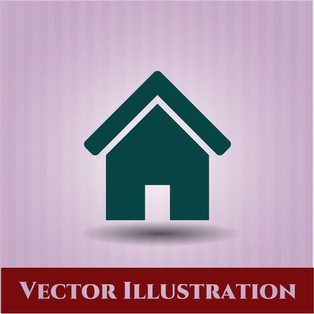 Home icon vector symbol flat eps jpg app web concept website