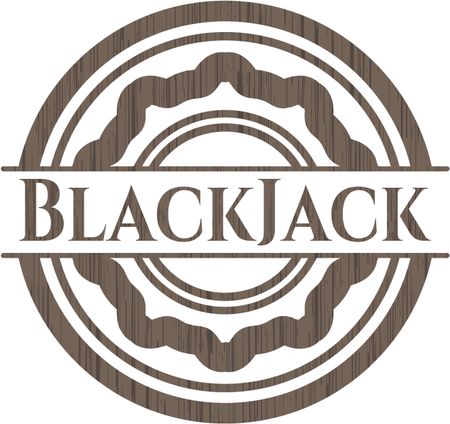 BlackJack wooden emblem