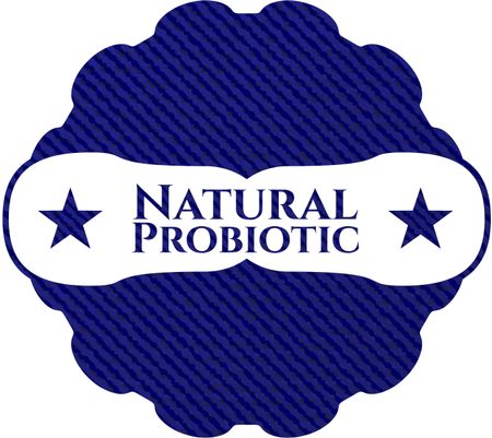 Natural Probiotic with denim texture
