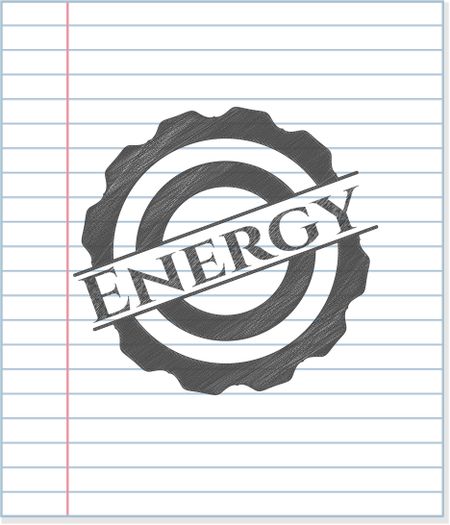 Energy draw with pencil effect