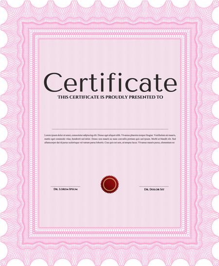 certificate template eps10 jpg of achievement diploma vector illustration design completion