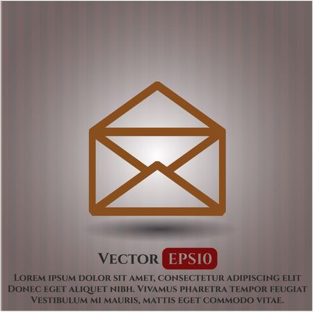 envelope icon vector symbol flat eps jpg app web concept website