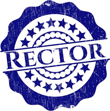 Rector grunge style stamp