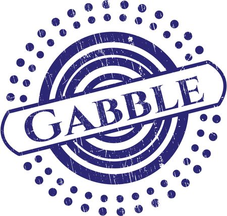 Gabble grunge style stamp