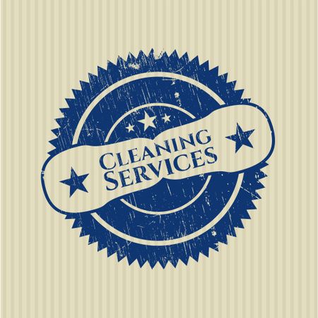 Cleaning Services grunge style stamp