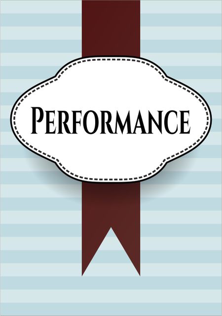 Performance colorful poster