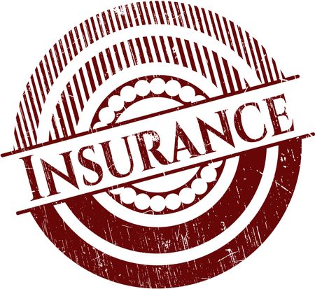 Insurance grunge style stamp