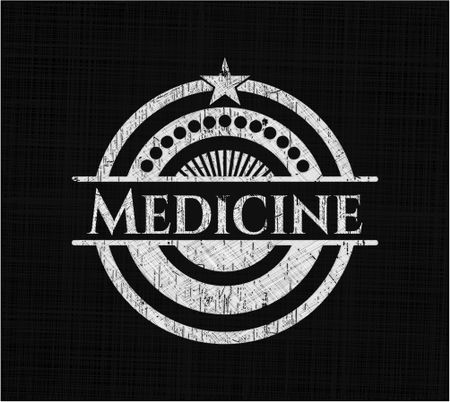 Medicine chalkboard emblem