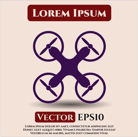 Air Drone icon vector symbol flat eps jpg app web concept