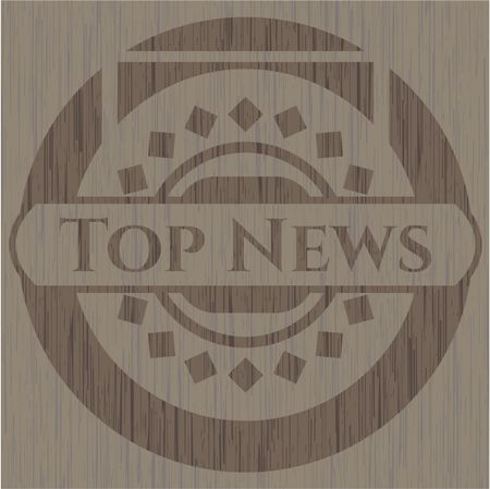 Top News vintage wood emblem
