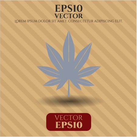 Marijuana leaf (weed) icon or symbol