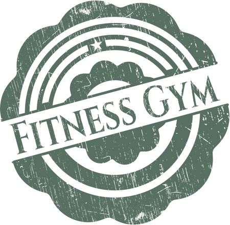 Fitness Gym grunge style stamp