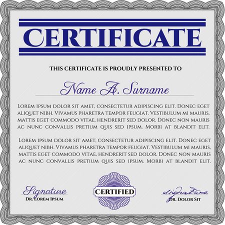 Black Certificate template. Easy to print. Nice design. Customizable, Easy to edit and change colors. 