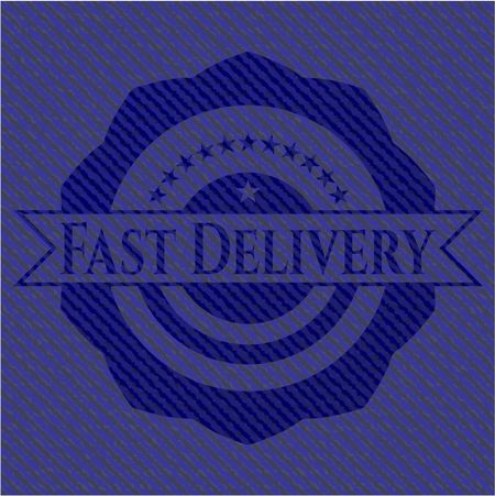 Fast Delivery with denim texture