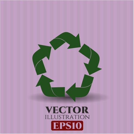 recycle icon vector symbol flat eps jpg app web concept website