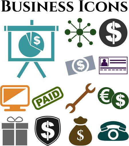 13 businessicon set. Universal Modern Icons.