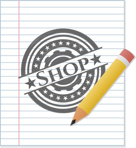 Shop pencil strokes emblem