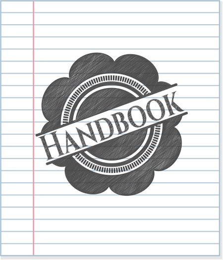Handbook drawn with pencil strokes