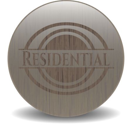 Residential vintage wood emblem