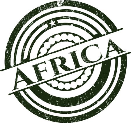 Africa rubber grunge texture stamp