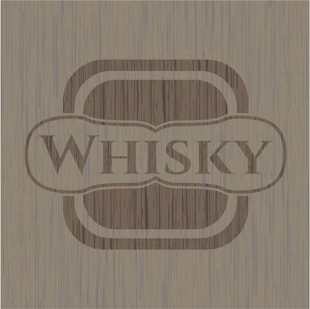 Whisky wood emblem. Vintage.